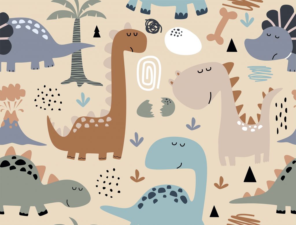 Teckning av dinosaurier