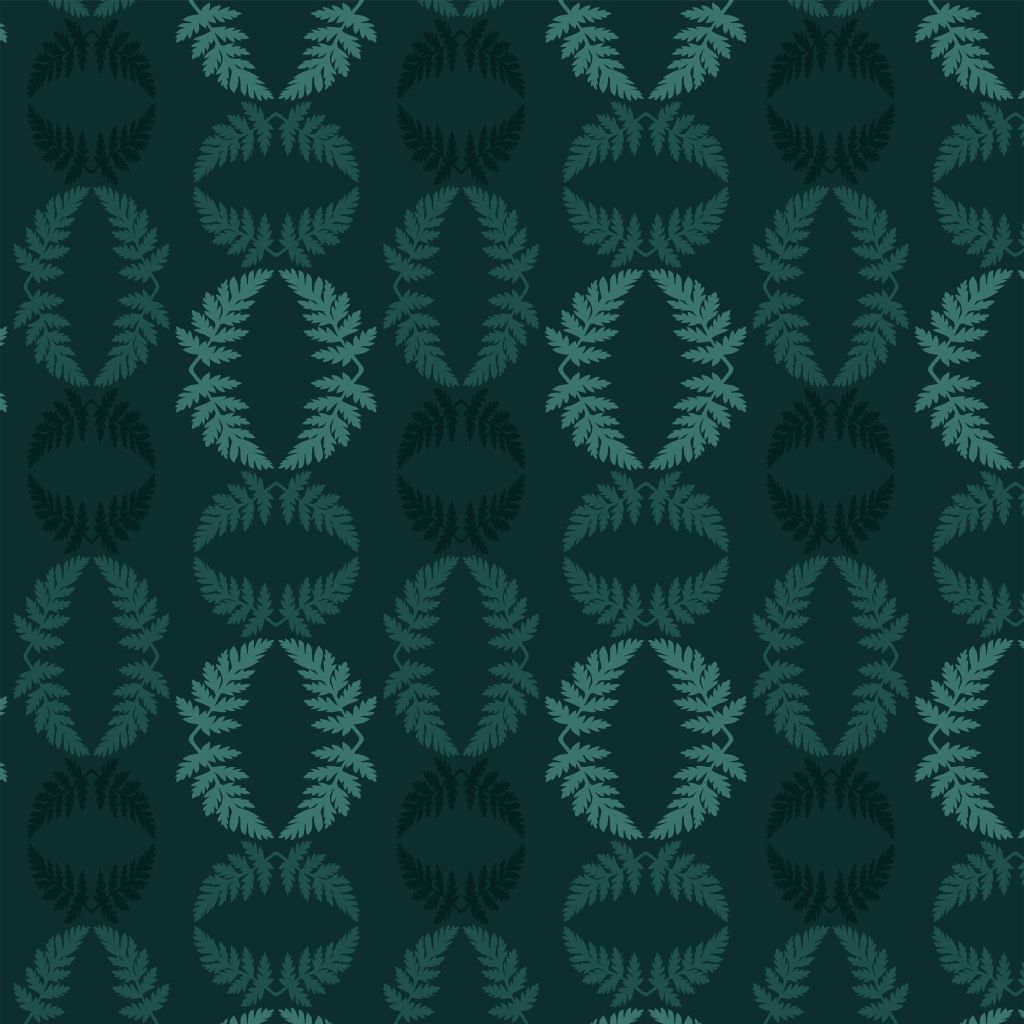 Grönt mönster med skockkvist