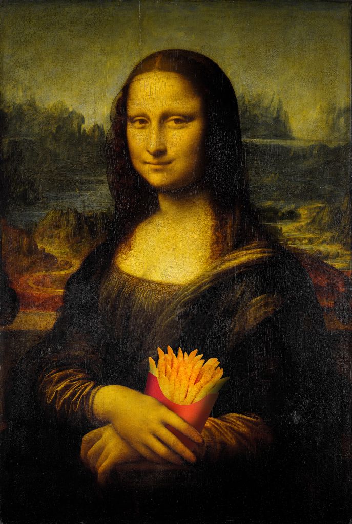 Mona Lisa med pommes frites