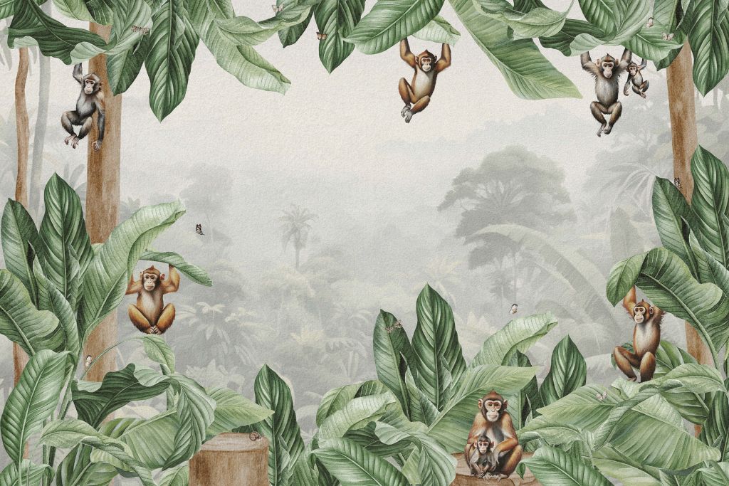 Aber landskab i farve