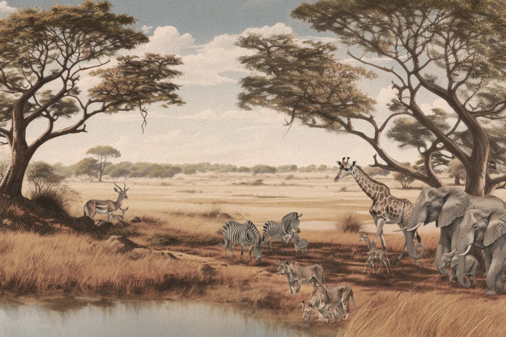 Safari-landskab