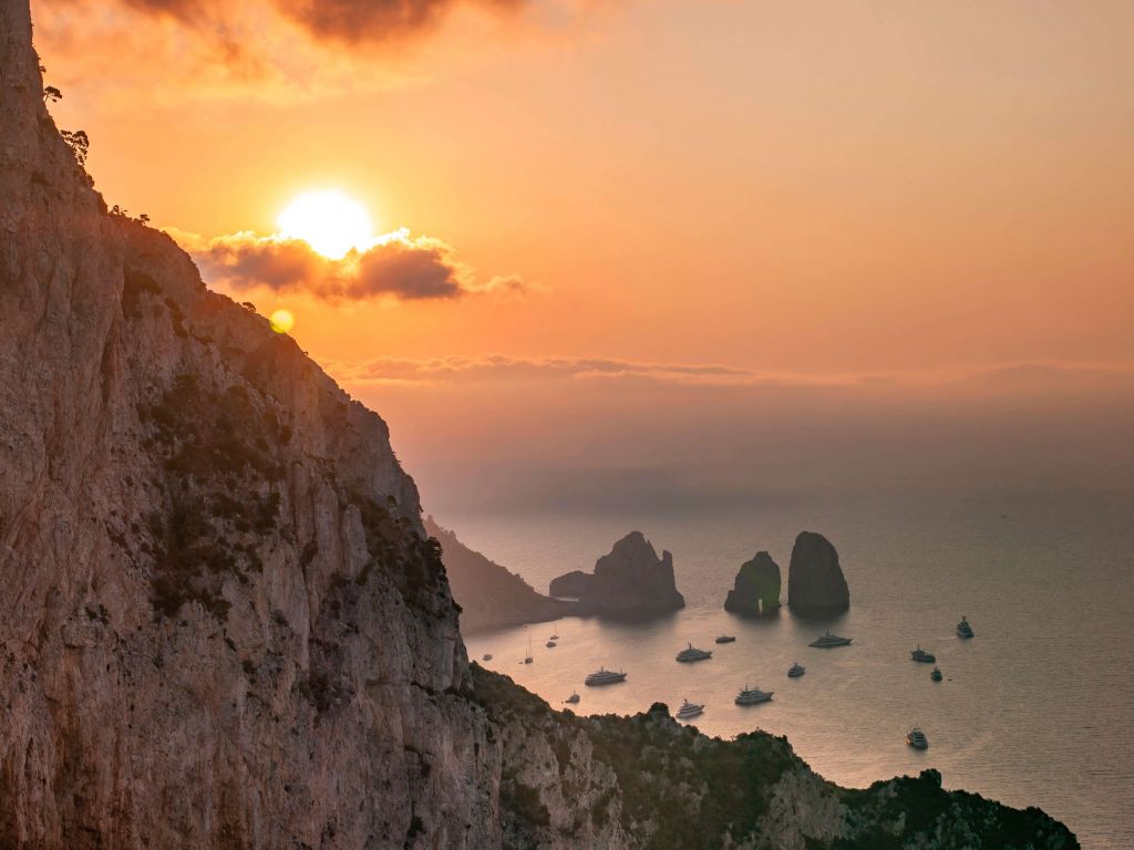 The Faraglioni Cliffs, Capri, Italy
