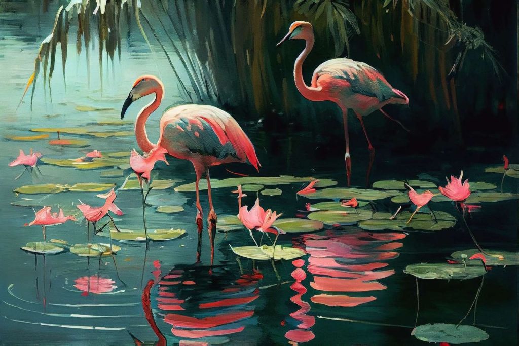 Vannlilje Flamingo Oase