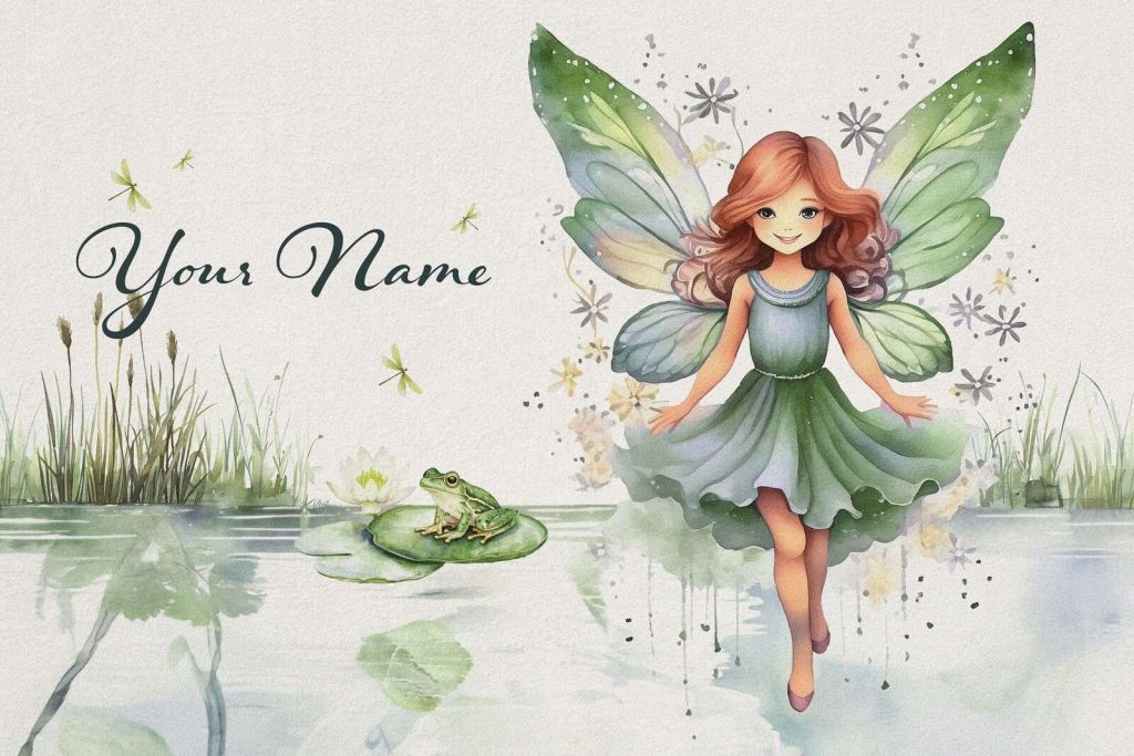 Damnissefe med frø og øyenstikkere