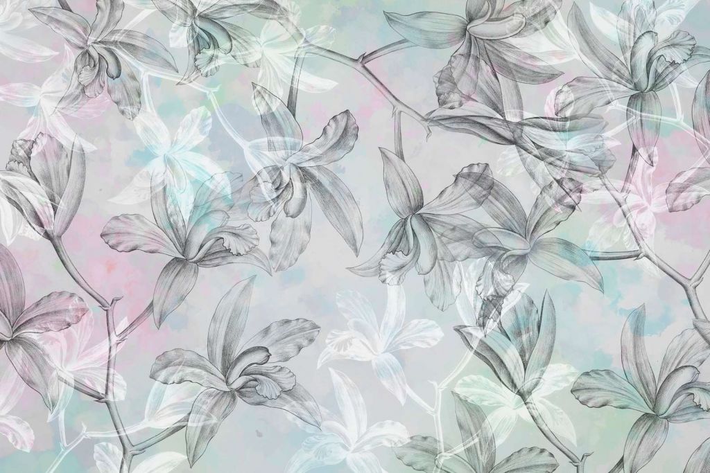 Orkidé Drømmelandskap 2-farget Grønn