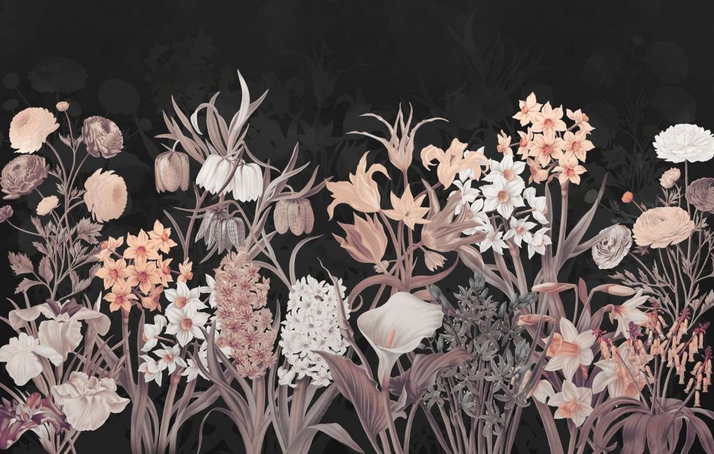 Vårblomster - Vintage Sepia