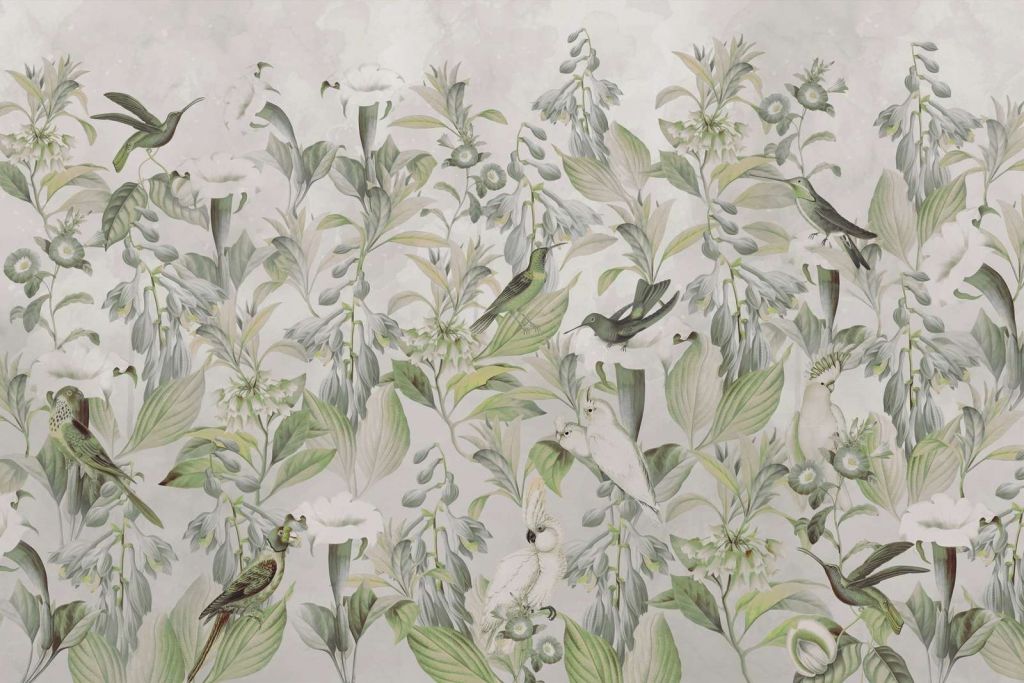 Eterisk Fuglesang Blomst - Grønn Symfoni