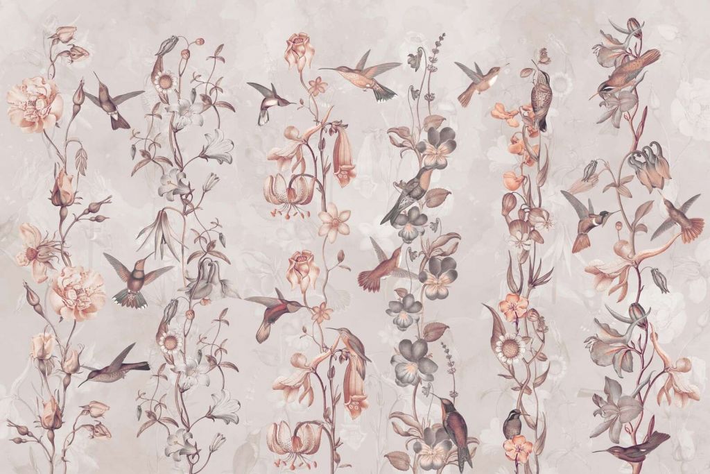 Eng- og hageblomster gammel rosa