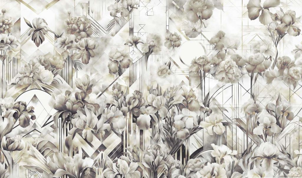 Kjempestore akvarelliris grønne