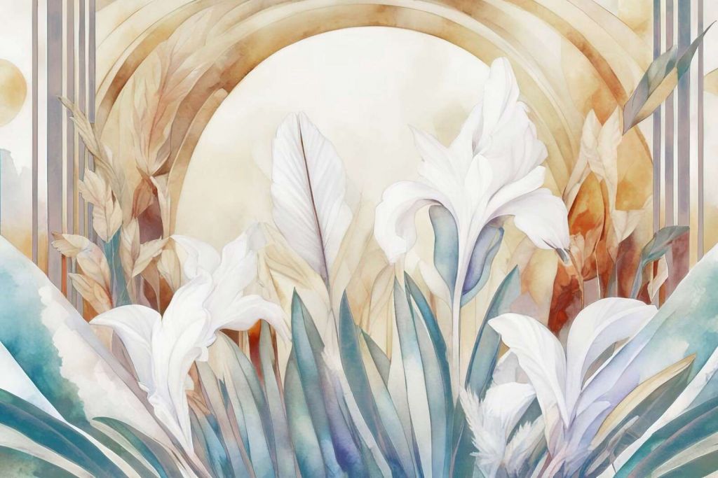 Iris ved soloppgang blå