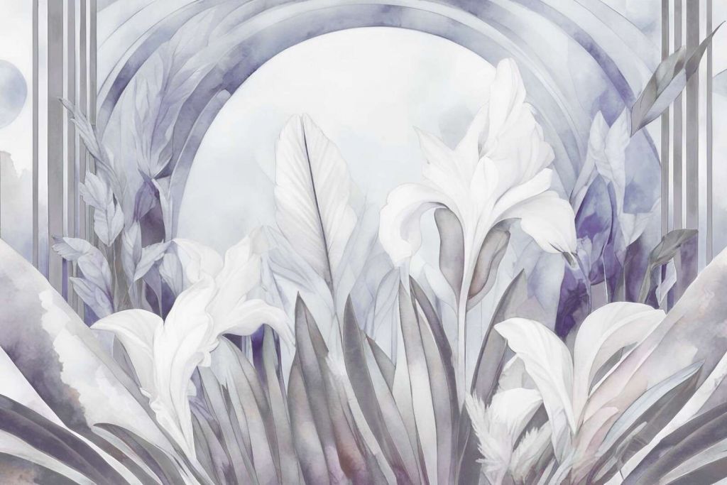 Iris ved solopgang lilla