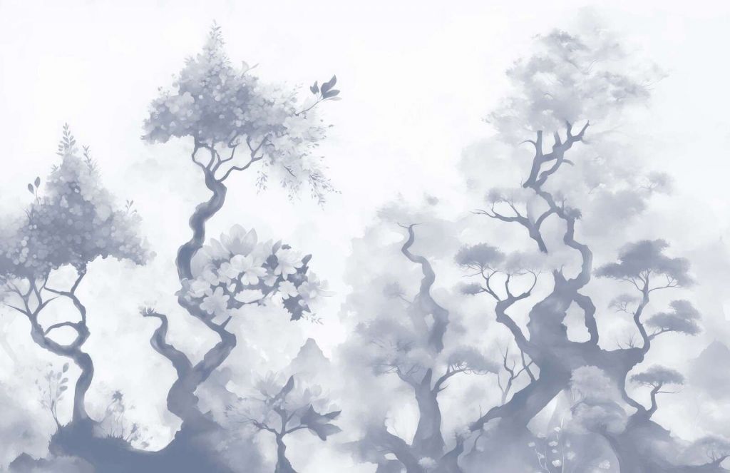 Blomstrende træer Brune