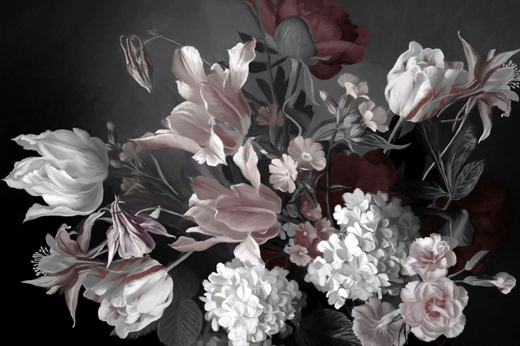 Bukett med røde tulipaner