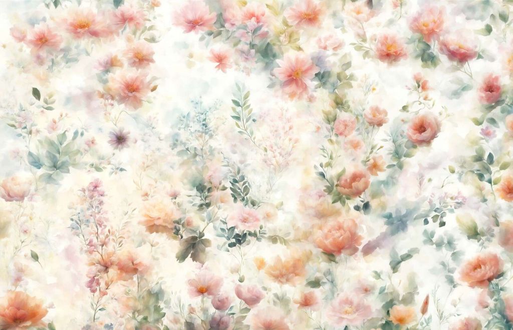 Delikat blomsterstemning - oransje