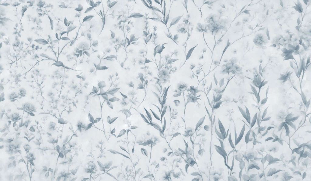 Delikat gerbarium - lyseblå