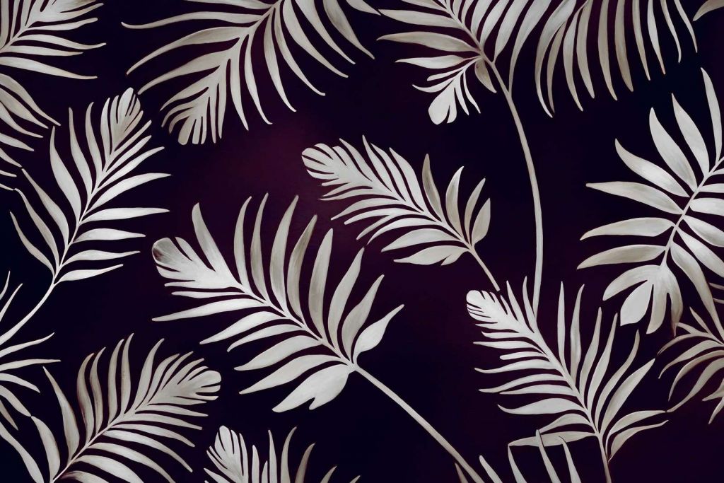 Gyldne blade på mørk stålblå