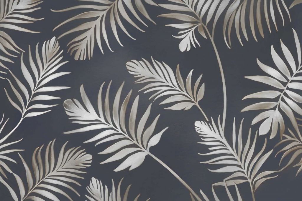 Gyldne blade på mørk mørk lilla