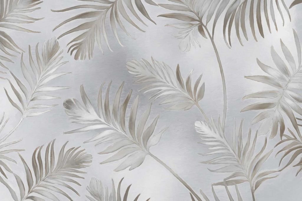 Gyldne blade på mørk platin