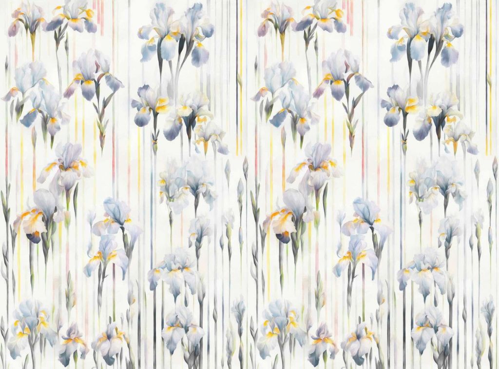 Irisser og Striber Sømløs Blå