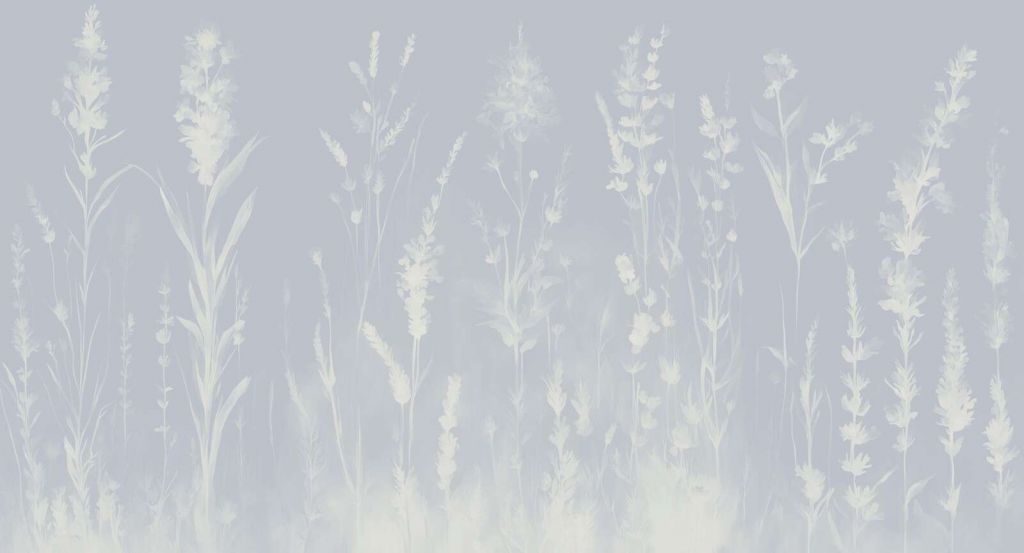 Lavendel Eng Sømløs Støvet Blå