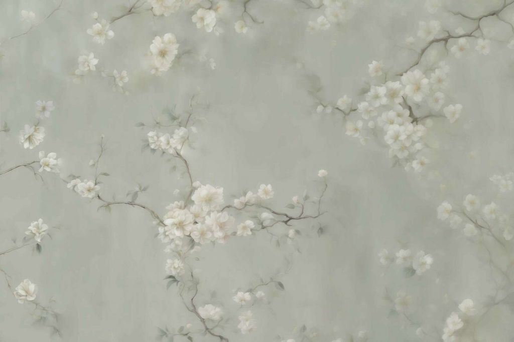 Skønne grene af blomster grøn