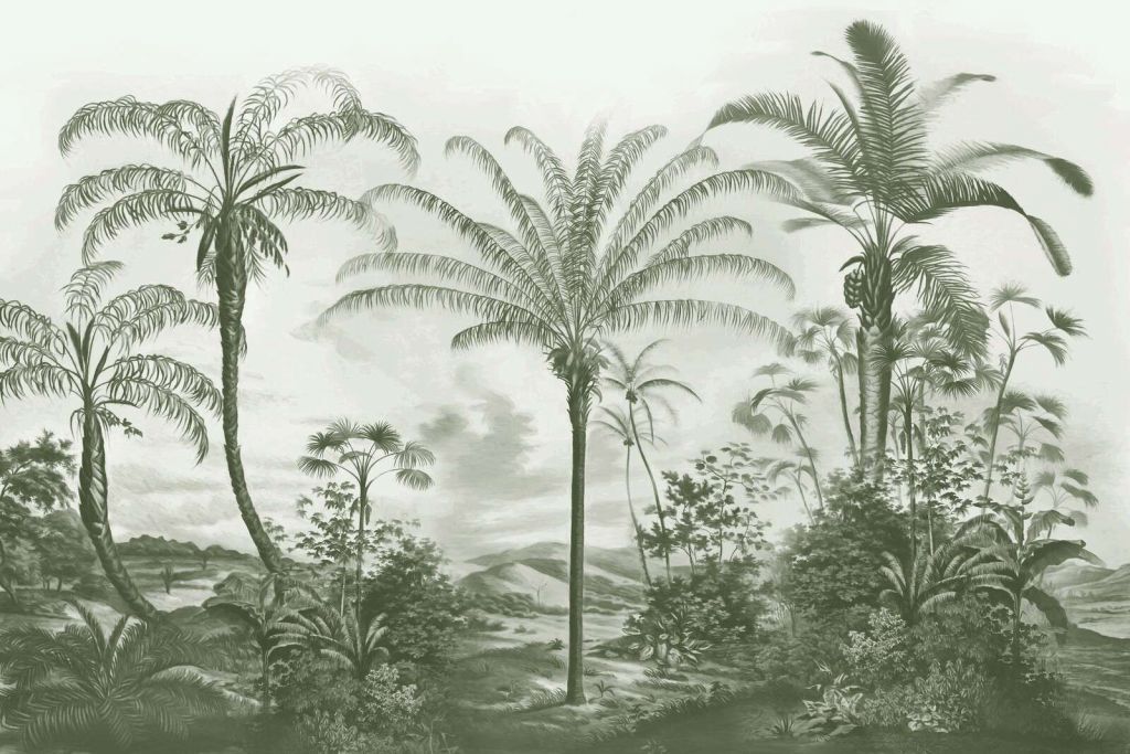 Romantiske tropiske grønne