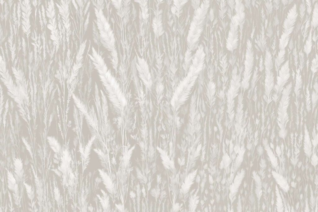 Væg af markgræs - grå