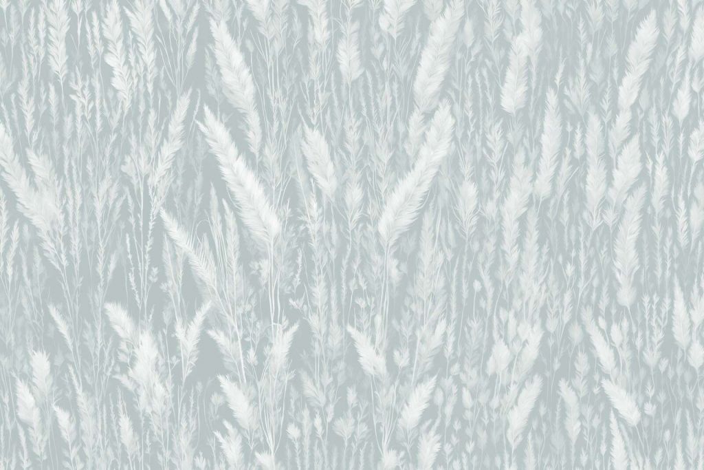 Væg af markgræs - myntegrøn