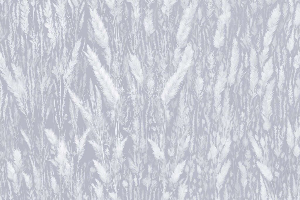 Væg af markgræs - blå