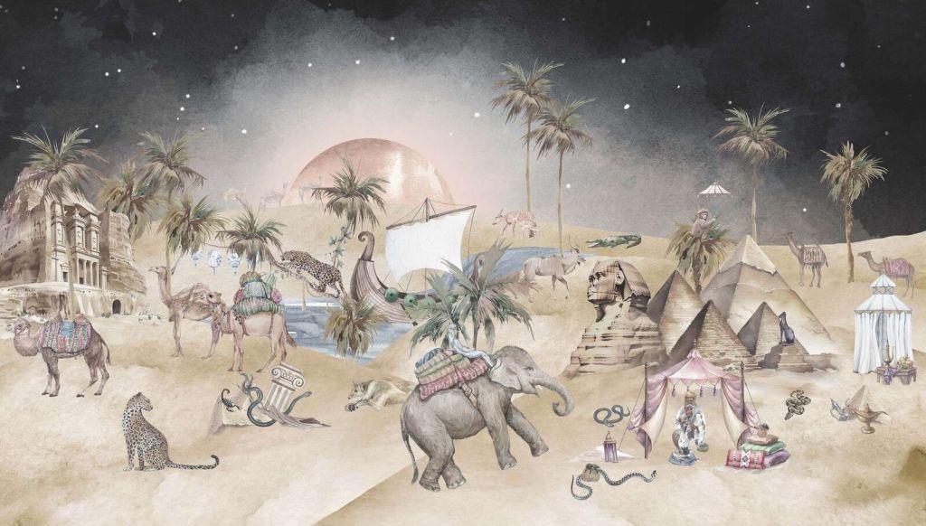 Det gamle Egypten om natten