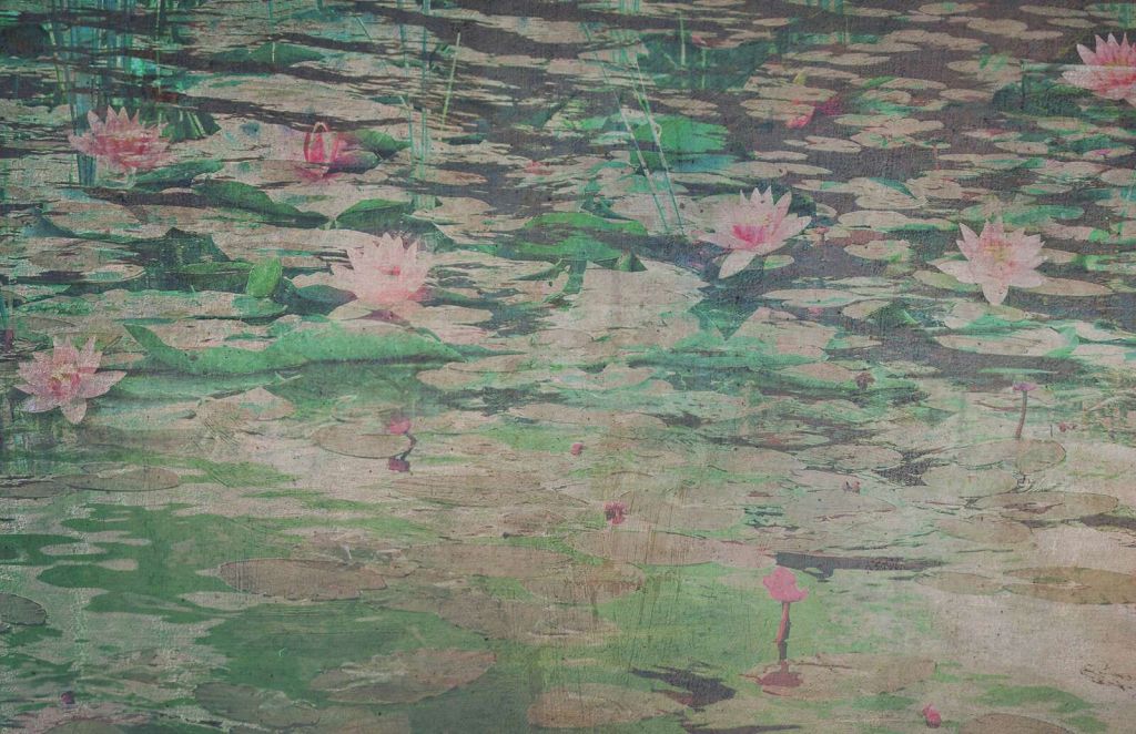 Vandliljer i grånet damlys