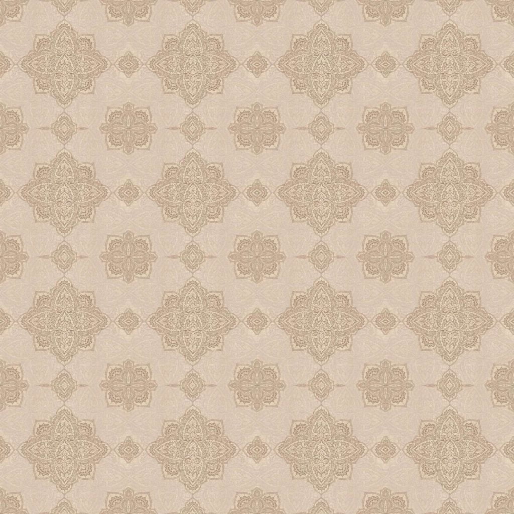 Beige orientalsk medaljongmønster