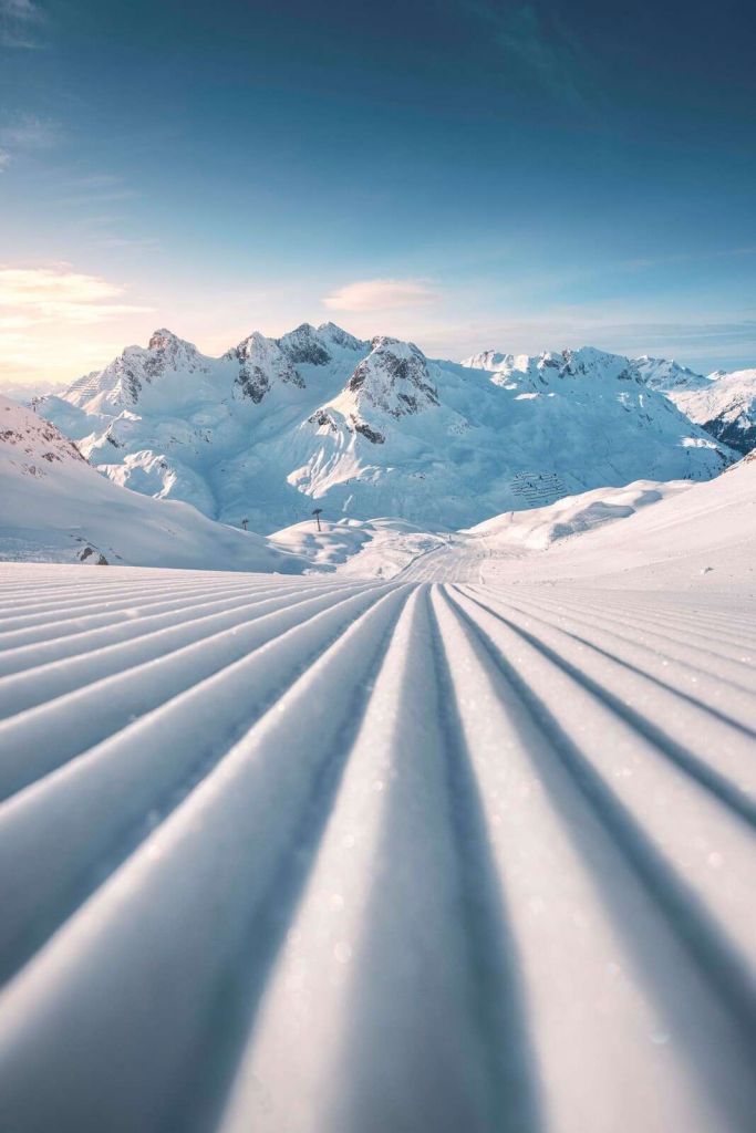 Spor i bjergsnedække