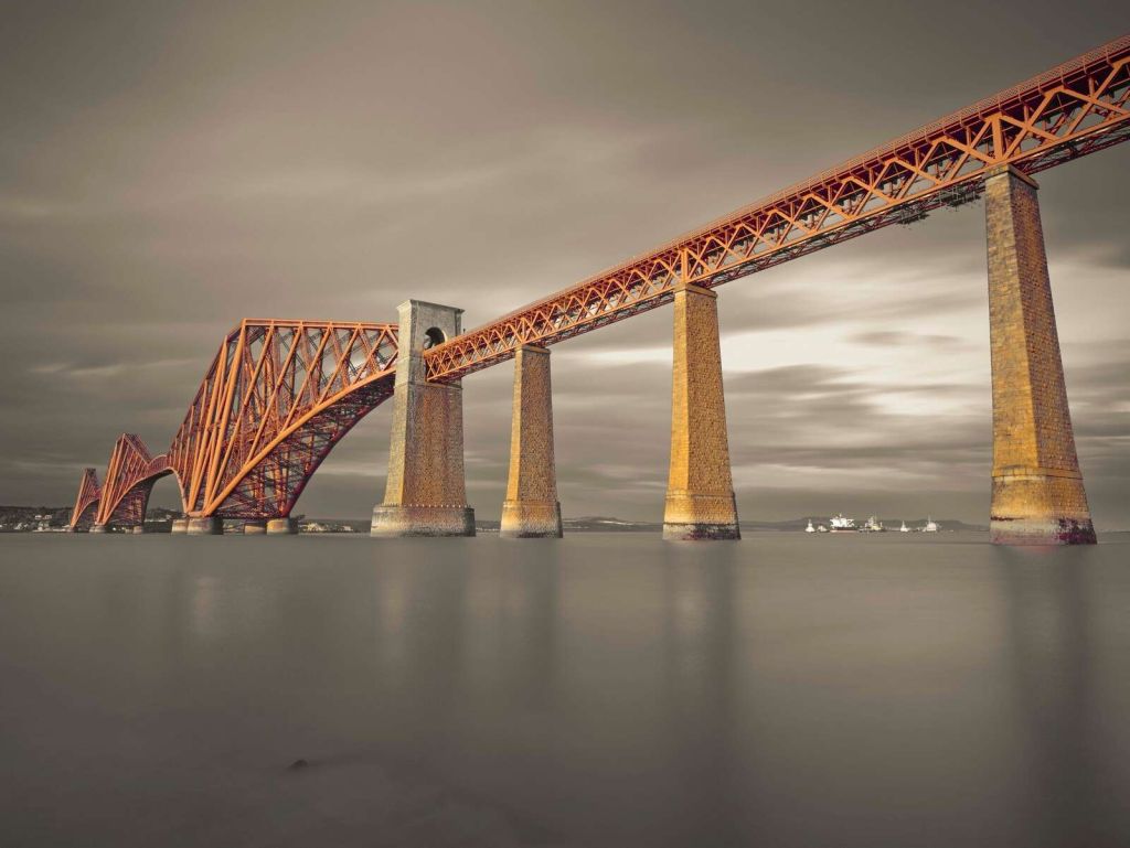 Firth of Forth-jernbanebroen, South Queensferry, Skotland