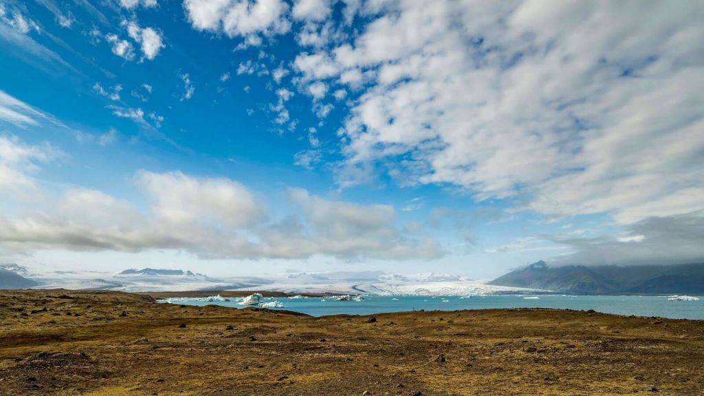 Panorama af Jökulsárlón