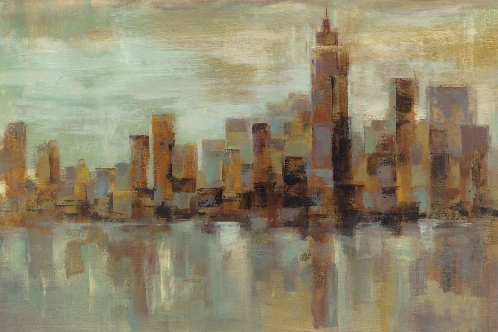 Neon Skyline I Kobberlys