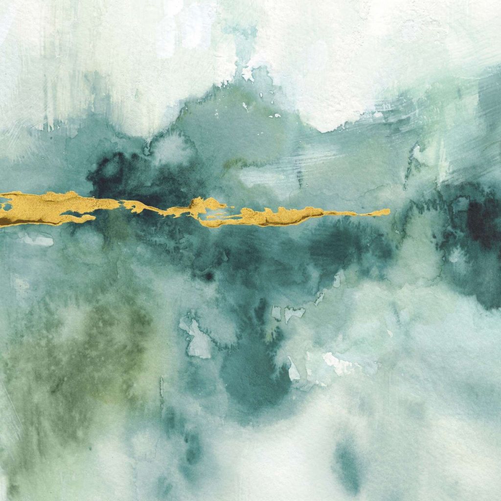 Dybt grønt vand med gylden åre