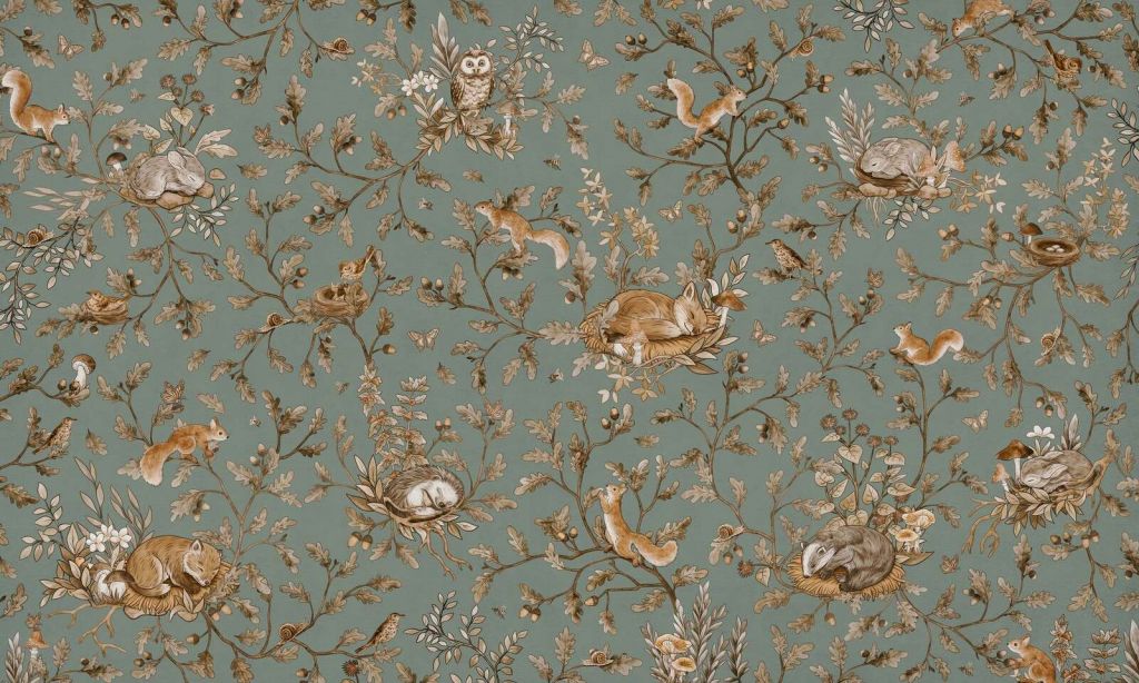 Playful Woods - Vintage - Green