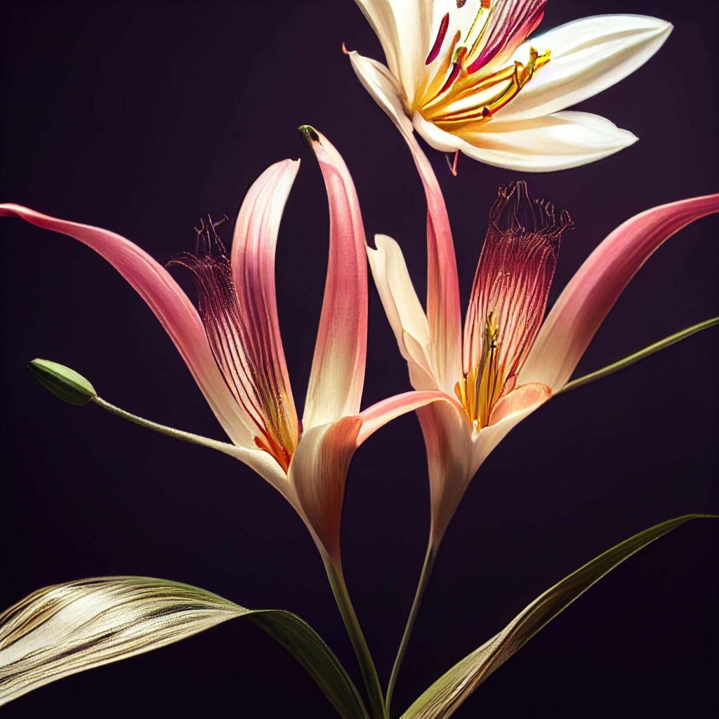 Macro Asiatiske liljeblomst