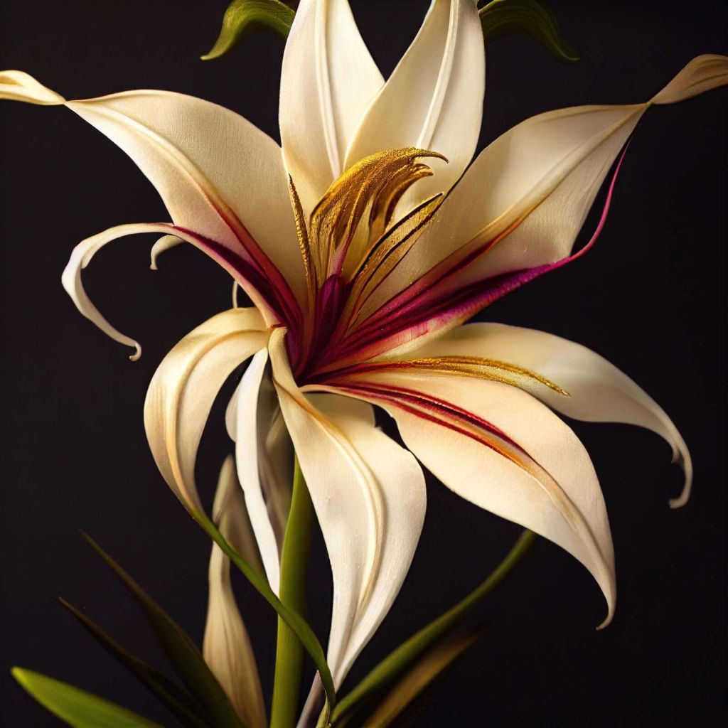 Macro Grand crinum lily Blomst