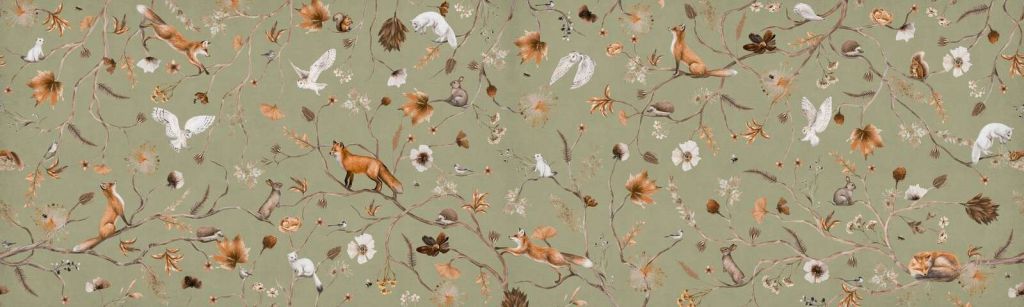 Lekent skog - Grønn - Panorama