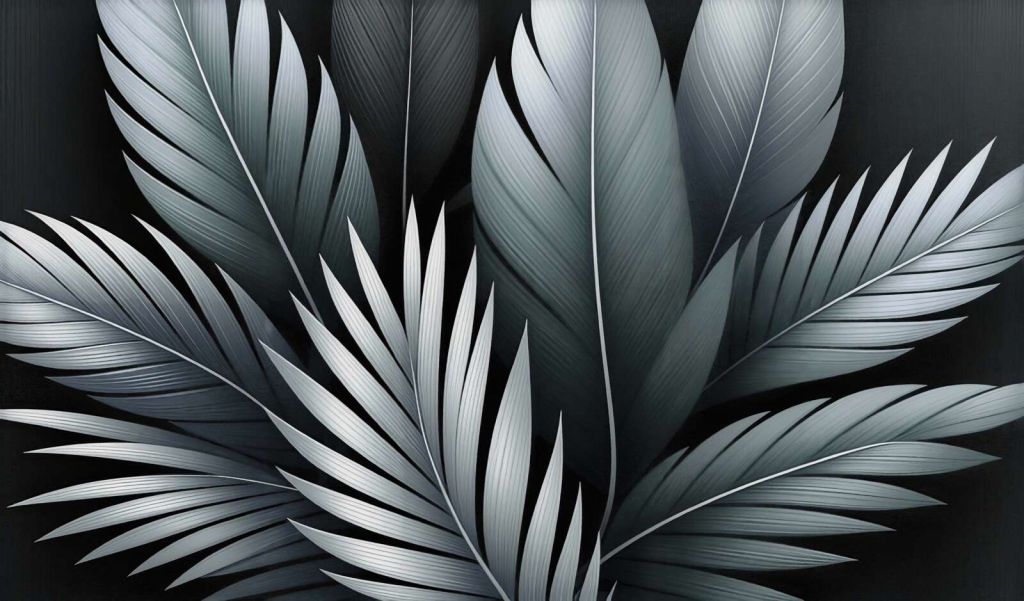 Kule fjær i myke gråtoner