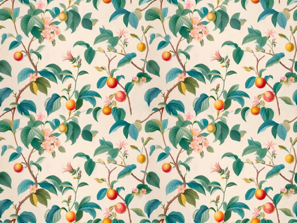 Frukttrær grener med blomster