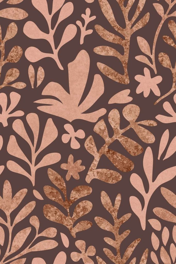 Matisse-inspirerede løvformer Mocha Mousse
