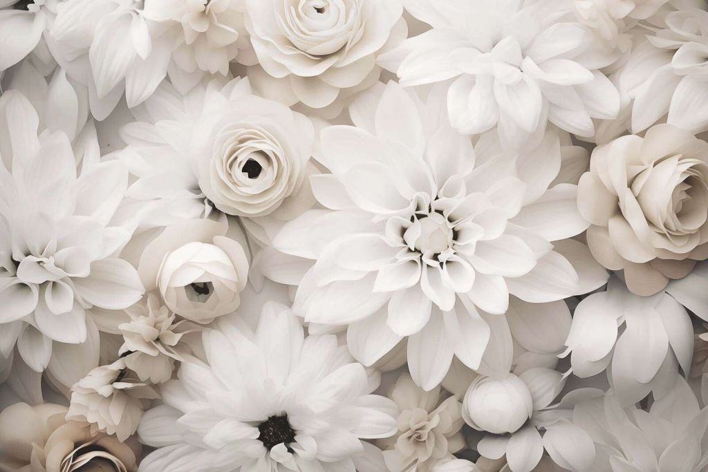 Blomsterkaskade floral skjønnhet off-white