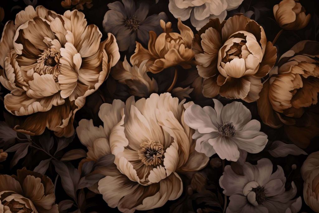Regency vibe floral opulence amber elegance