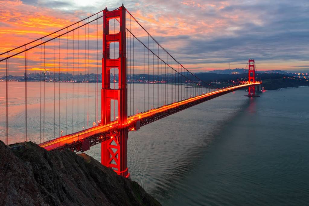 Städer tapet Golden Gate-bron