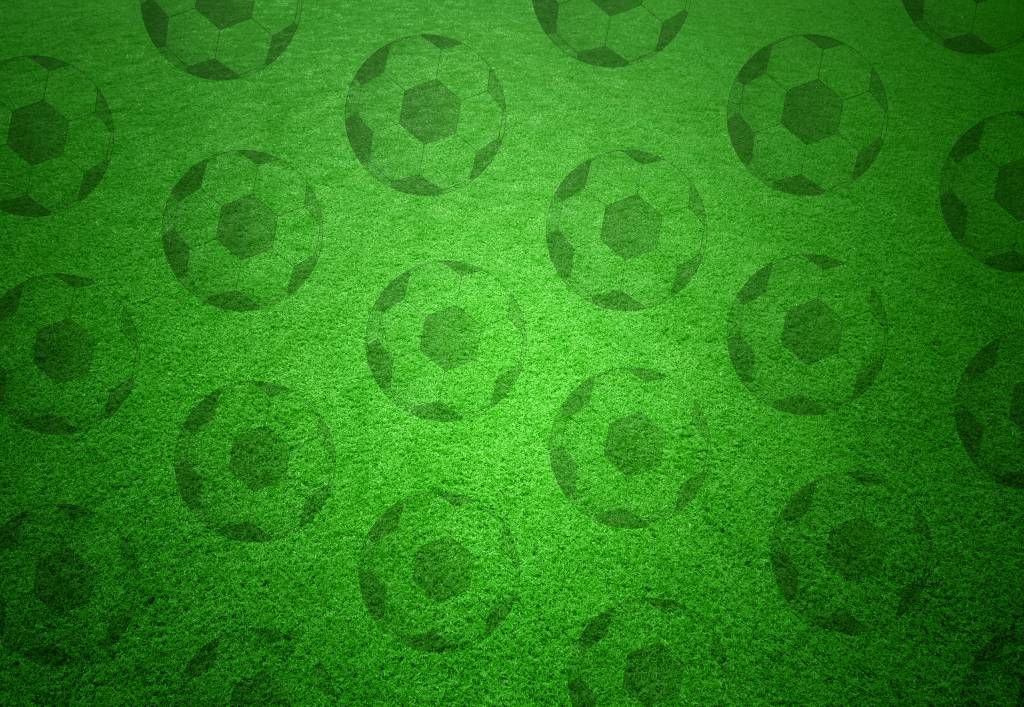 Fotboll tapet Spela fotboll på gräs