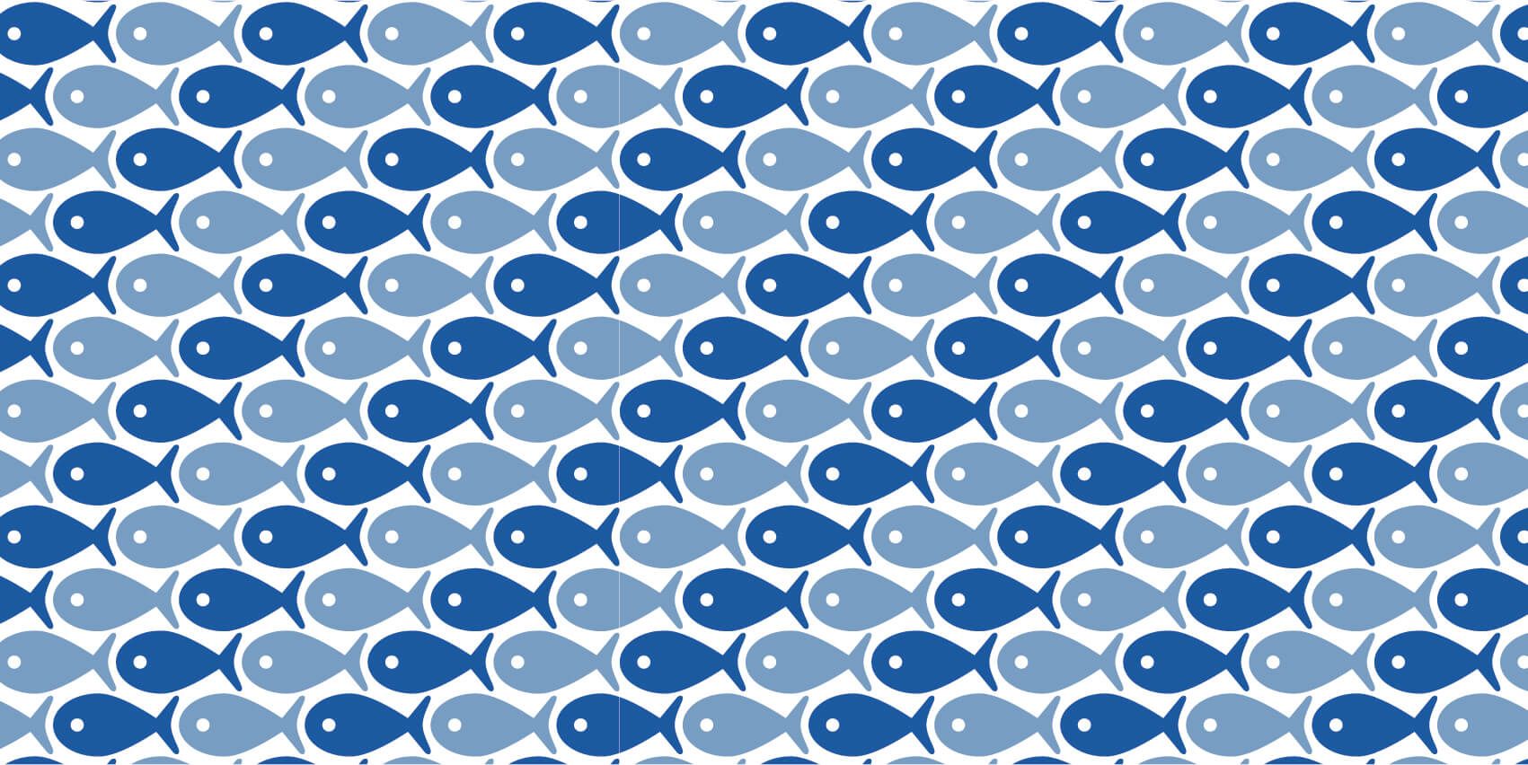Havsdjur Blå fisk
