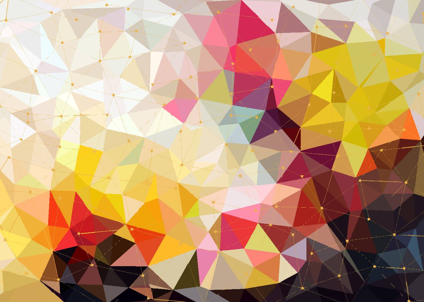 Övriga Tryck av färgglada trianglar